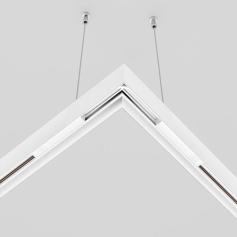 Коннектор питания прямой гибкий 5 см Maytoni Technical Magnetic track system Exility TRA034CPC-42W-15 белыйIP 20