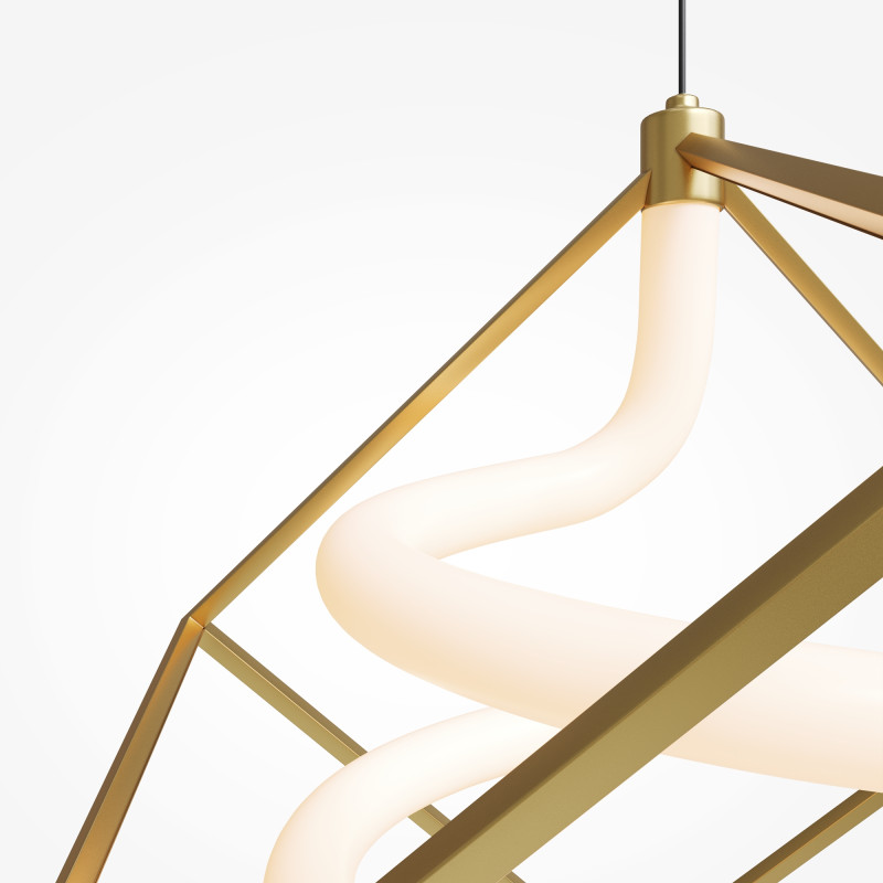 Подвесной светильник 36*36*336 см, LED, 3000К, Maytoni Membrane MOD345PL-L11BS3K латунный