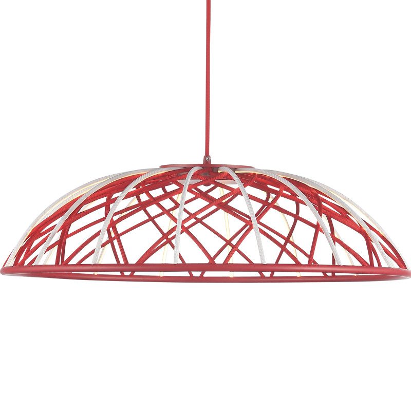 Подвесной светильник 61*200 см, LED, 20W,  3000К, ST-Luce BOUND SL6016.603.01 красный