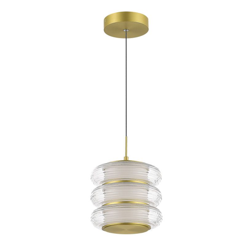 Подвесной светильник 20*140 см, 1*LED*16W, 3000K, ST-Luce Frittela SL6239.203.03, золото матовое