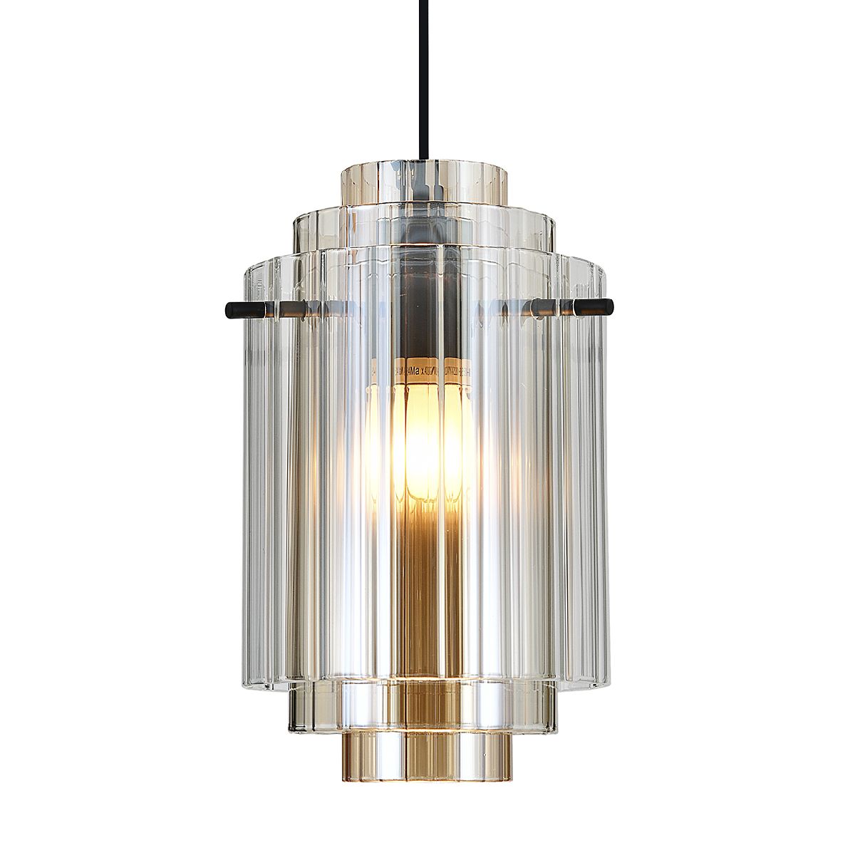 Подвесной светильник 17,6*17,6*27,5-178 см, 1*40W, E14  Indigo Brandy 11054/1P Cognac