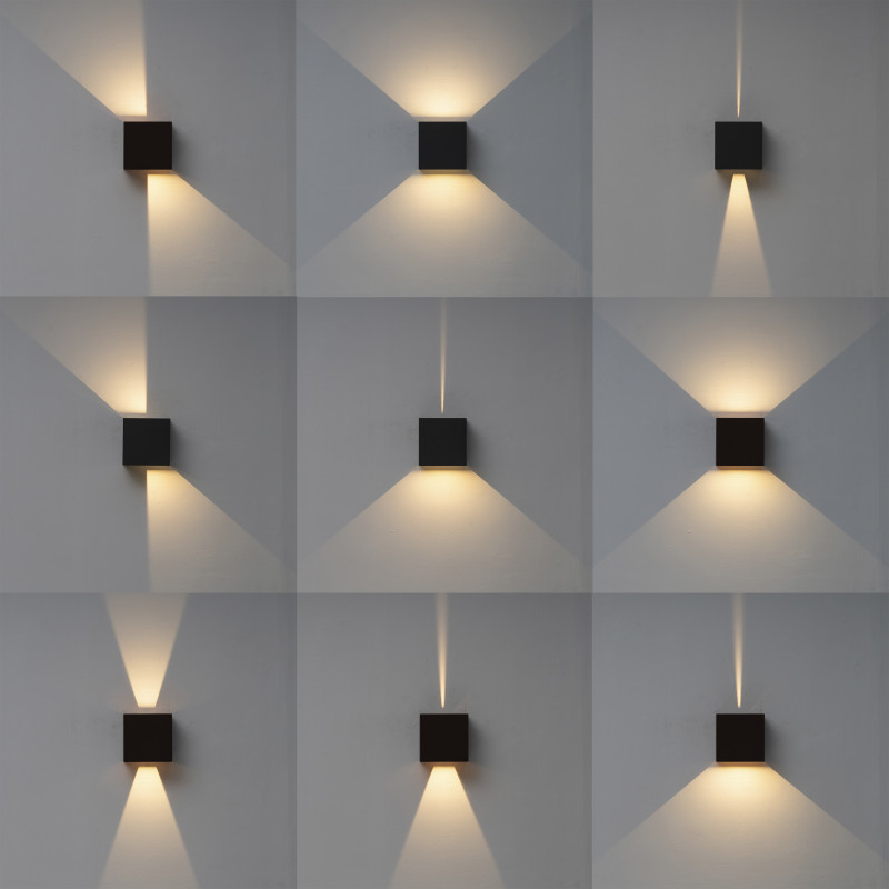 Бра 10*15*15 см, LED *  20W, 3000К Mantra Davos 7437, черный
