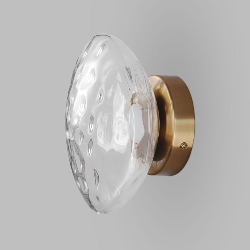 Бра 20*13*20 см, LED*5W, 3000K, Eurosvet Ripple 50389/1 LED, латунь, a069025