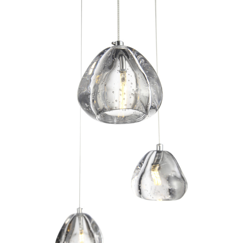 Каскадная люстра 60*250 см, LED, 3W,  3000К, ST-Luce WATERFALL SL6017.101.07 хром