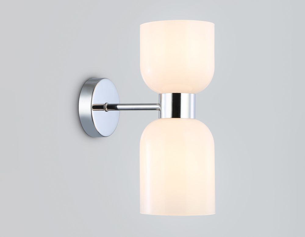 Бра 21,5*12*30- см, 2*E14*40W, K, Ambrella Light High Light LH56087, хром