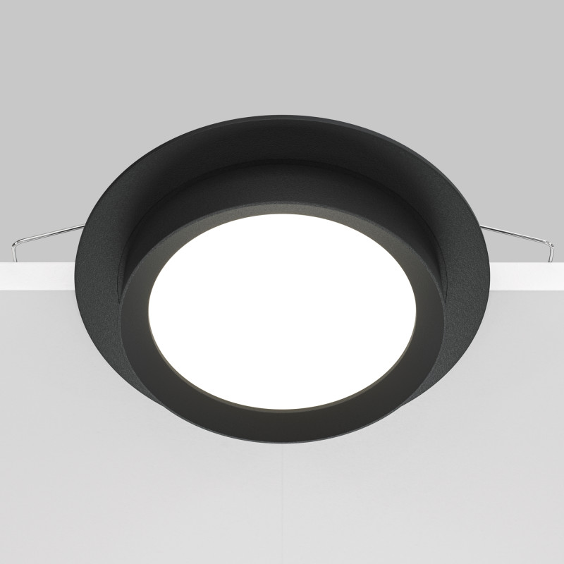 Светильник 11 см, Maytoni Downlight Hoop DL086-GX53-RD-B, черный