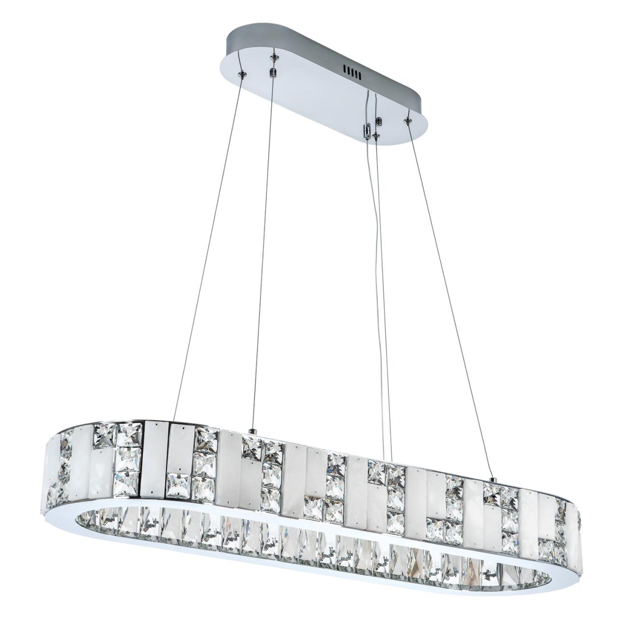 Подвесная люстра 84x30x50см, LED, 36Вт, 3000 / 6000K, Modelux ML.6985.800.300P CR Хром