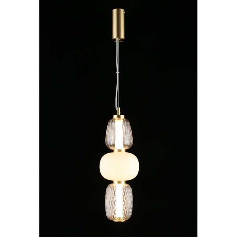Подвесной светильник 17*80-170 см, 1*LED, 29W, 3000K, Aployt Simonet APL.318.06.29, латунный