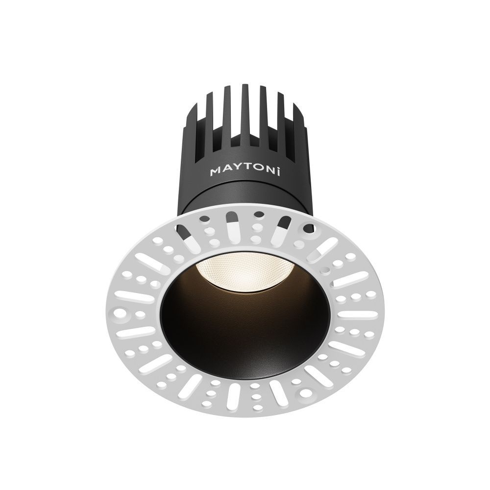 Встраиваемый светильник  DL122-15W-4K-TRS-B **-11,3 см, *LED*15W, 4000K, Maytoni technical Dip DL122-15W-4K-TRS-B, Черный