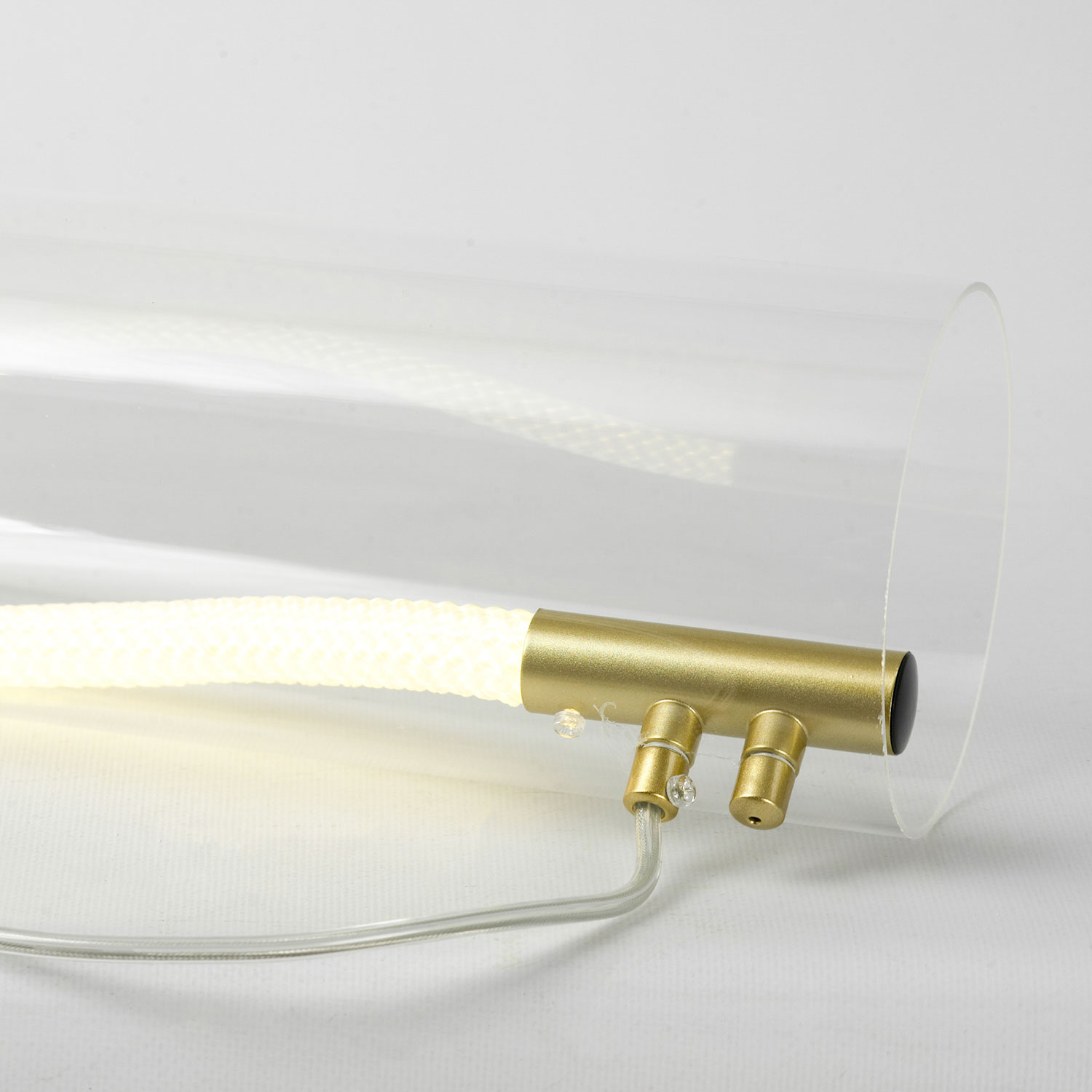 Линейно-подвесной светильник 100*45 см, 1*LED 4000K Lussole River LSP-7290 матовое золото