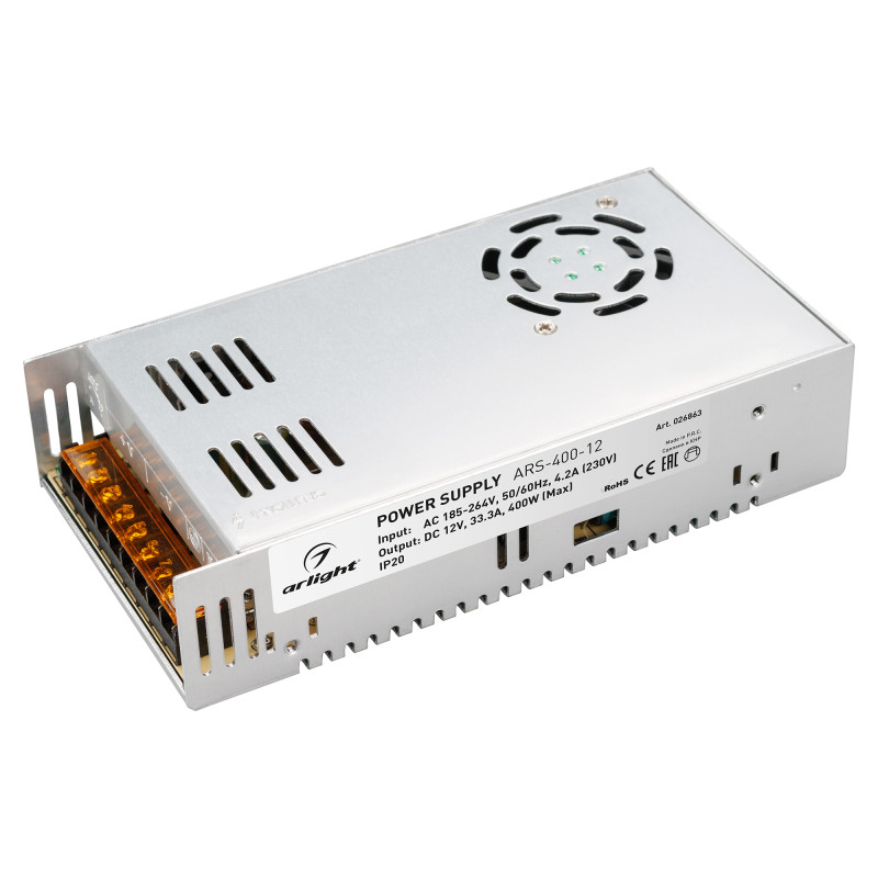 Блок питания для светодиодной ленты Arlight 026863 21,5*11,5*5 см.