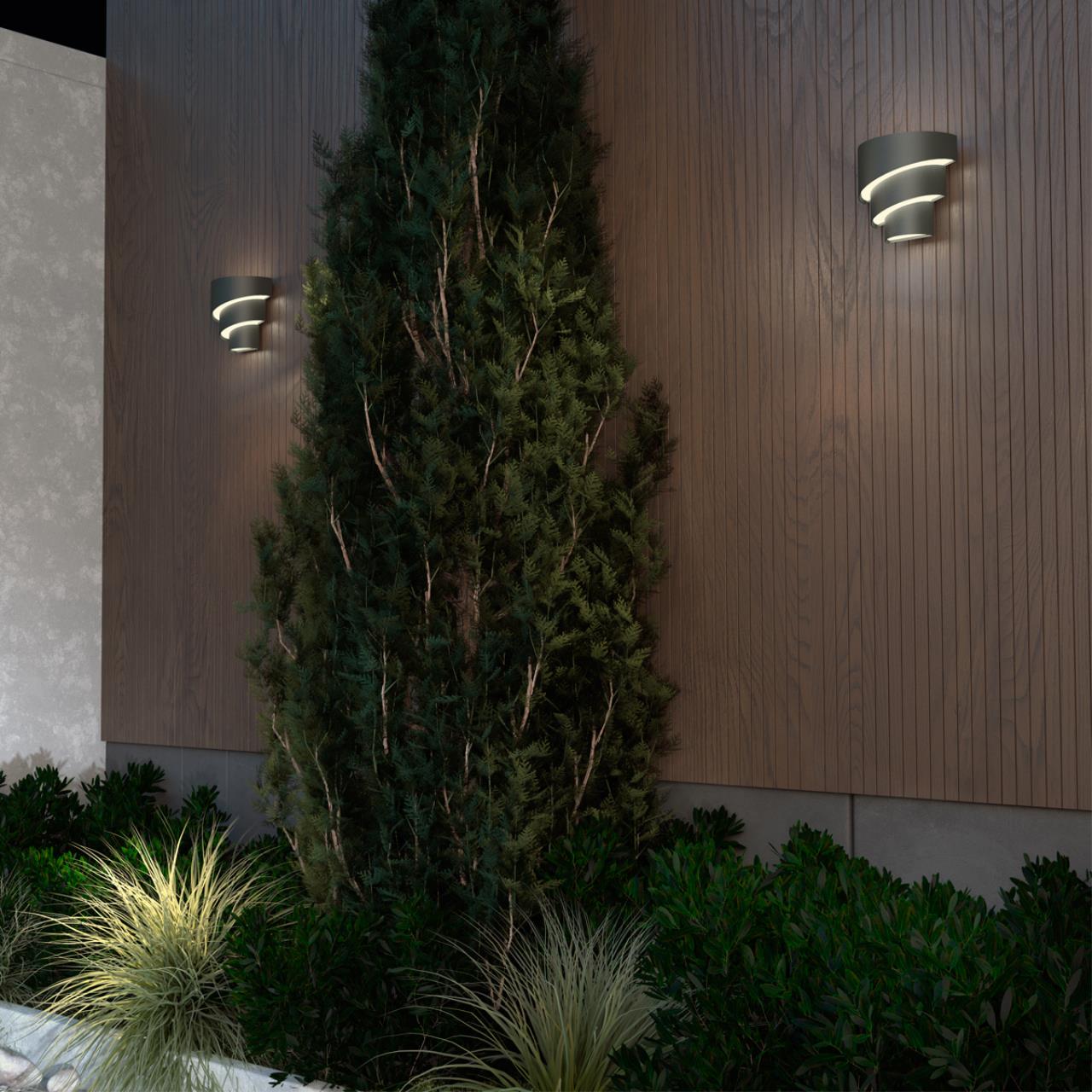 Светильник ландшафтный светодиодный 9,3*18,5*18 см, LED 12 W, 4000К Черный Novotech Street 359197 IP54