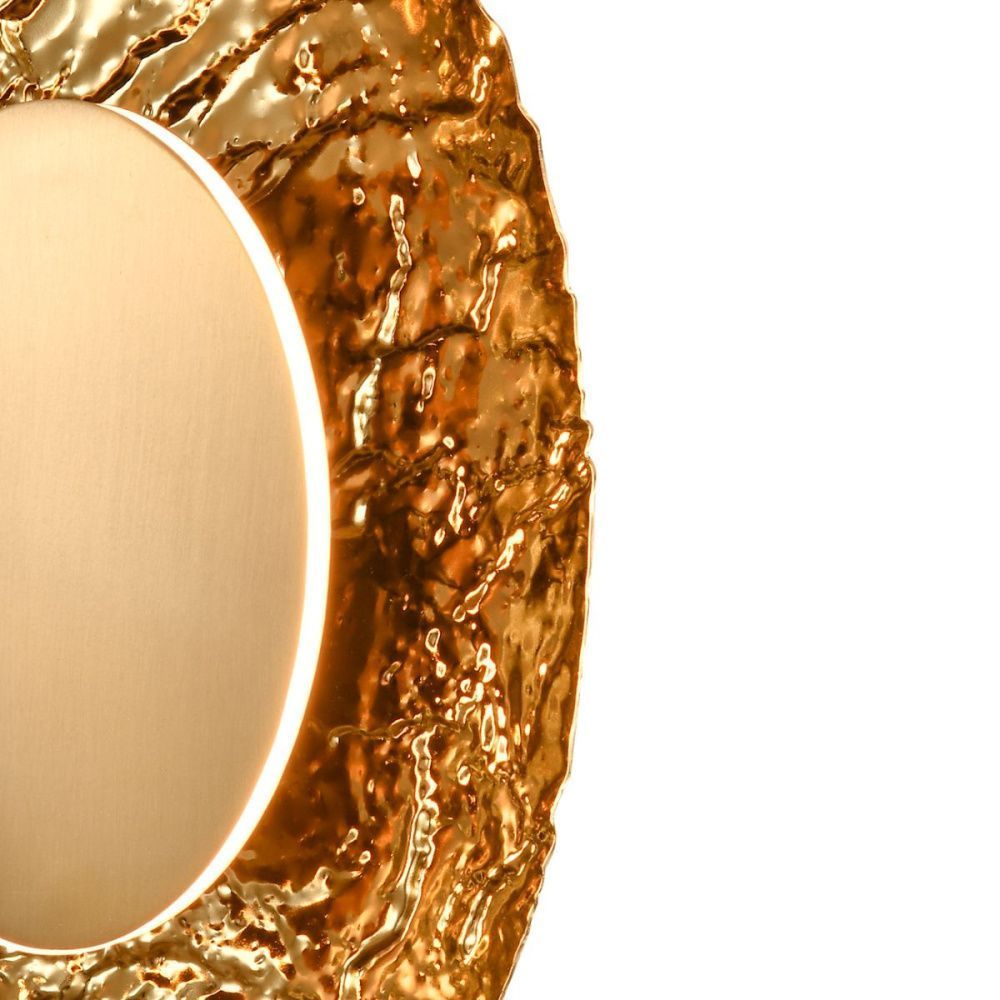 Настенный светильник 43 см, 10W, 3000K, Indigo Amuleto 11071/B/1W Brass V000212L, бронза