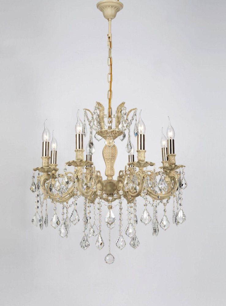 Люстра *66*100 см, 8*E14*60W, Lucia Tucci Barletta BARLETTA 122.8 cream white, белый