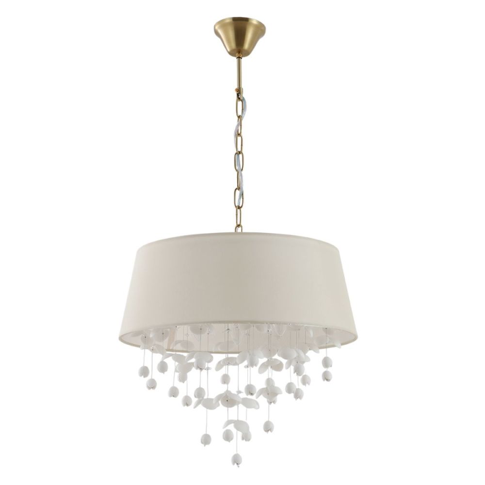 Подвесной светильник 46 см, Indigo Tenerezza 13029/6P Beige V000557, бронза