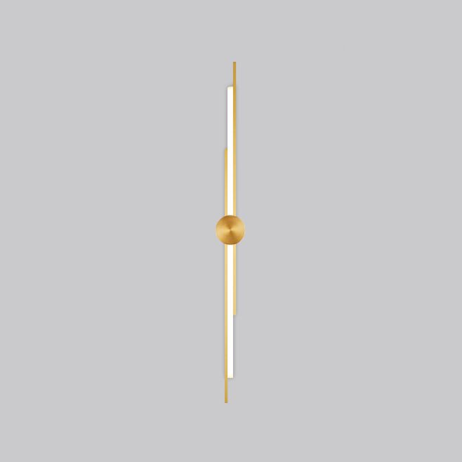 Бра TINUS H63 Brass 7,5*7,5*63 см, 1*LED*7W, 3000, 4000, 6000K, ImperiumLoft tinus01, Латунь