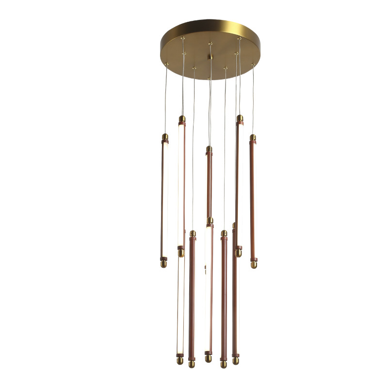 Светильник подвесной BRICK 10*LED*6,5W 3000K ST LUCE SL6225.303.10 латунь