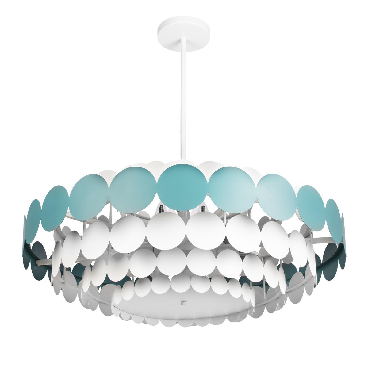 Подвесной светильник 82*32 см, 9*E14*40W LOFT IT Juicy 10310/M Blue синий, белый