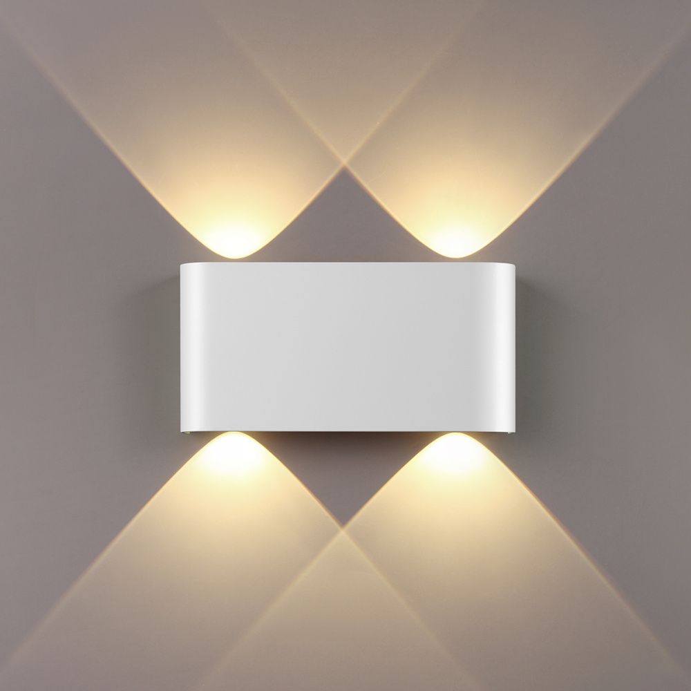 Настенный светильник 22 см, 4W, 3000K, Odeon Light Hightech Magnum 7192/4WL, белый