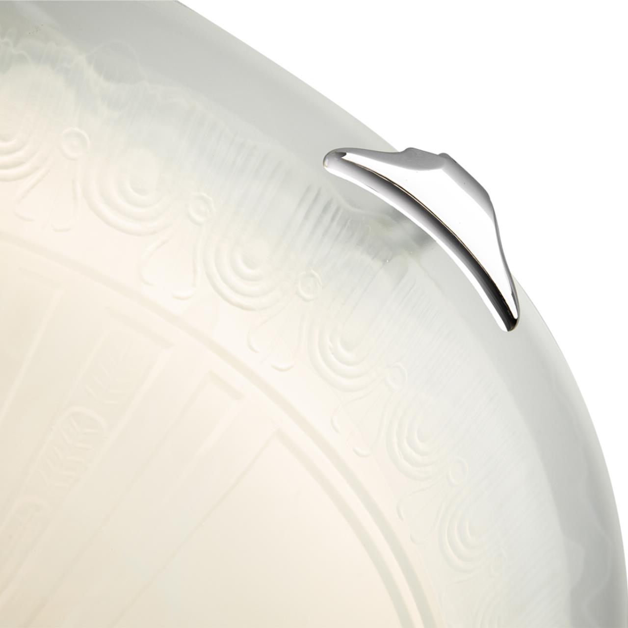 Cветильник 40,5*12,5 см, LED 48W, 4000 К, IP20, белый/хром, стекло Sonex Lufe, 7601/DL