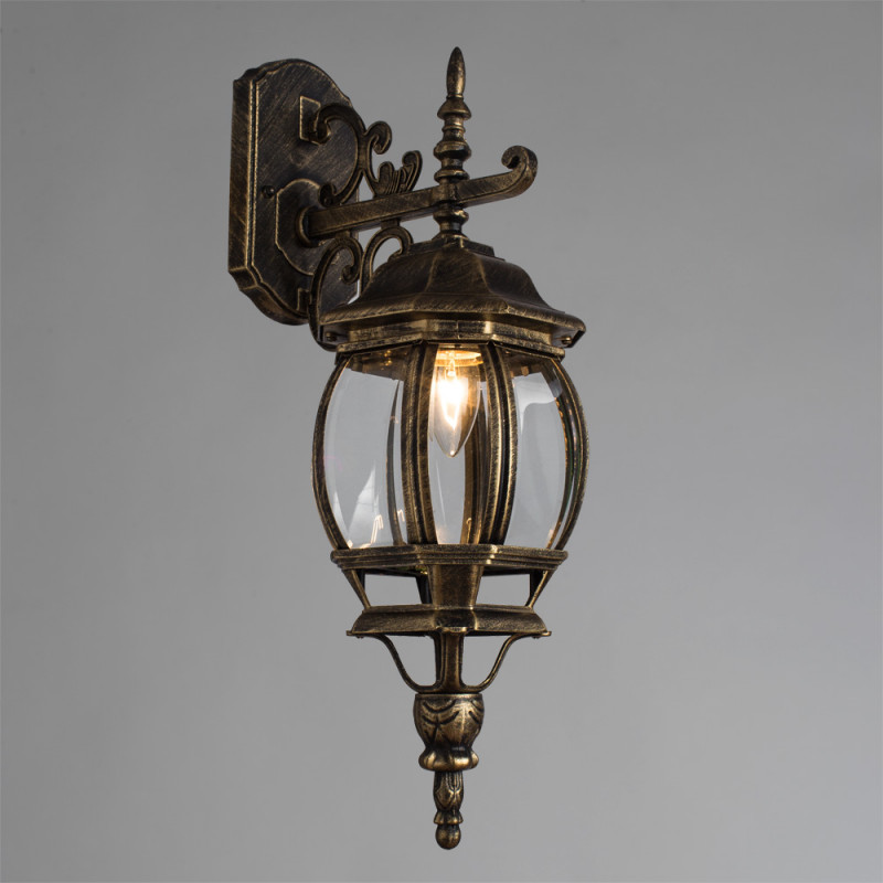 Уличный настенный светильник Arte Lamp Atlanta A1042AL-1BN, коричневый