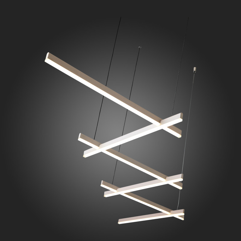 Светильник подвесной 185*60 см, 84W 4000K ST LUCE BASONI SL394.503.06 Белый