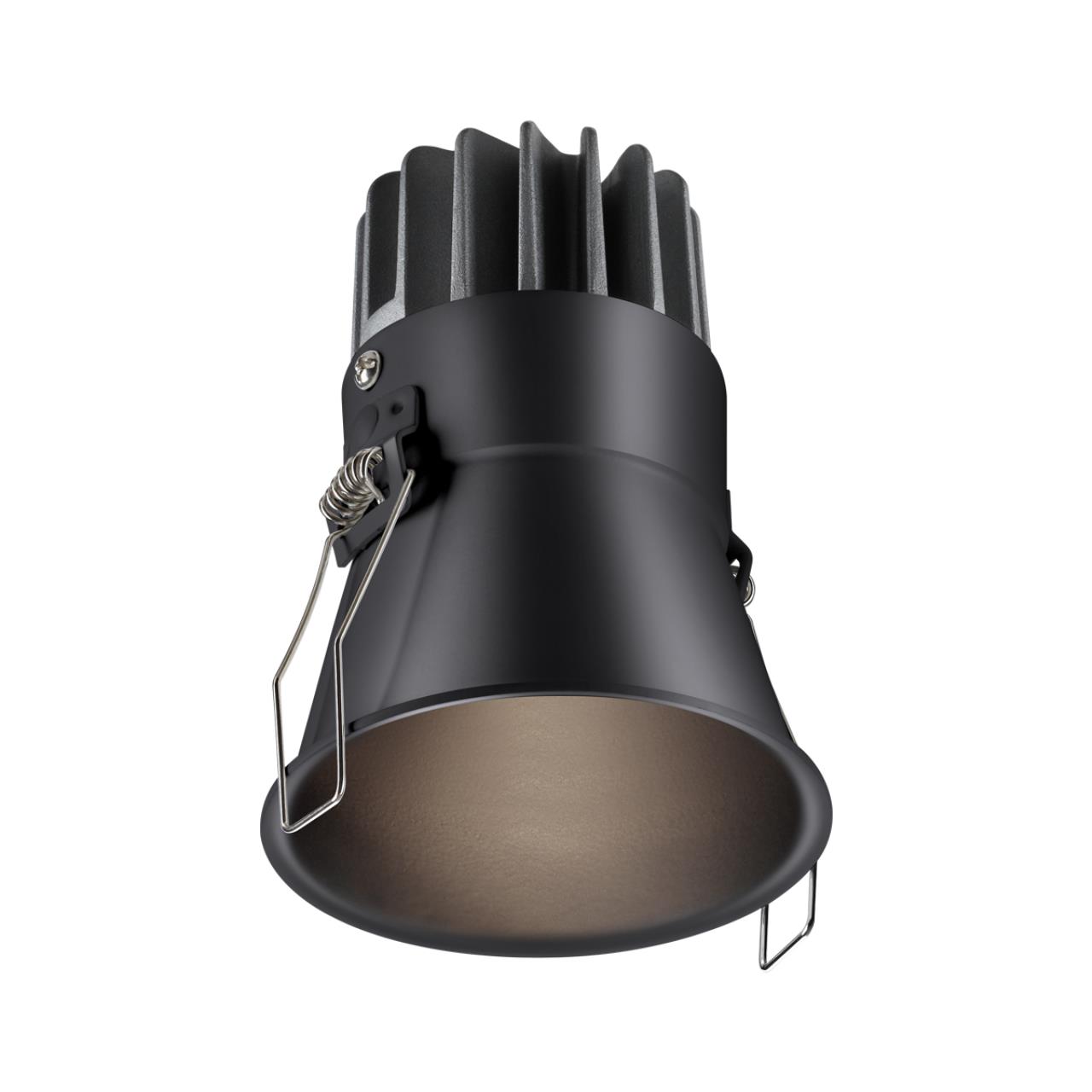 Светодиодный светильник 8 см, 12W, 3000-6000K, Novotech Lang 358909, черный