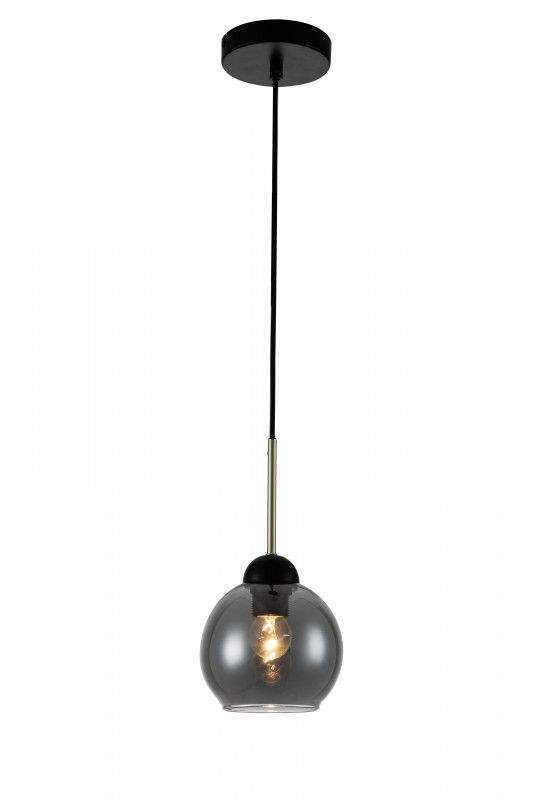 Подвесной светильник 150*150*300/1200 мм, 1*E27 чёрный Indigo Grappoli V000218, 11029/1P Black