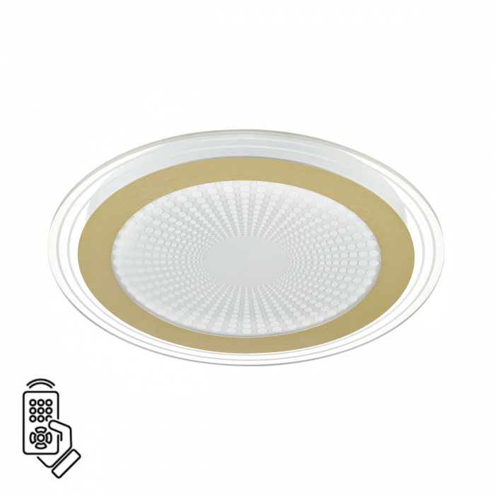 Светильник 48 см, 80W, 3000-6500K, Sonex 7738/80L, белый-золото