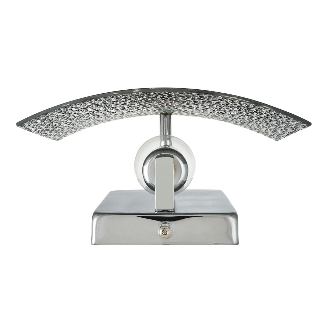 Бра 17*18 см, 1*E14 Lumion DANDY 6594/1W хром, серый, прозрачный