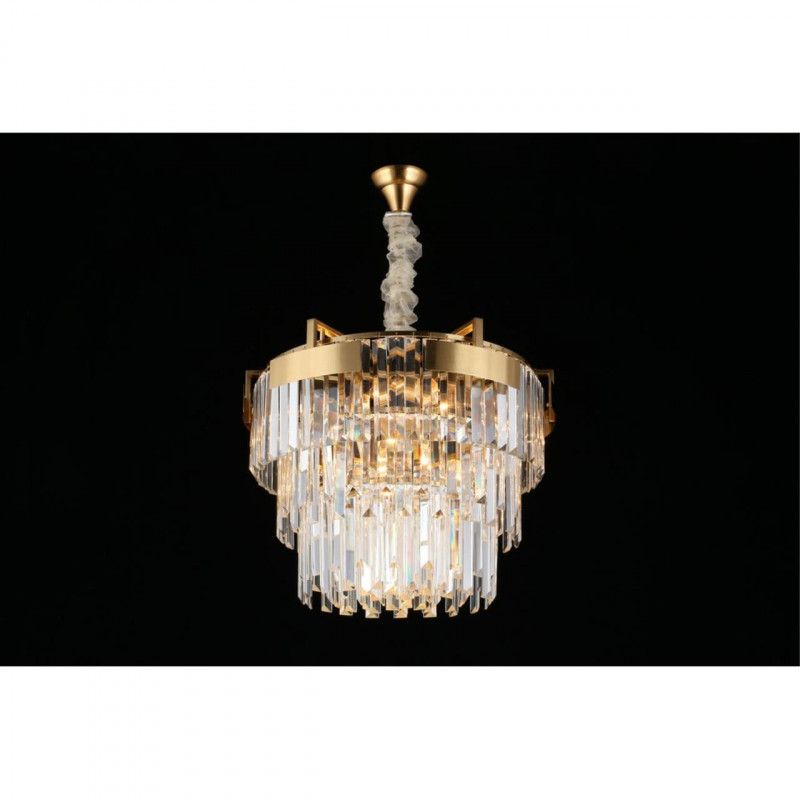 Каскадная люстра 50*60-100 см, 9*E14, 40W, Aployt Mariz APL.813.13.09, латунный