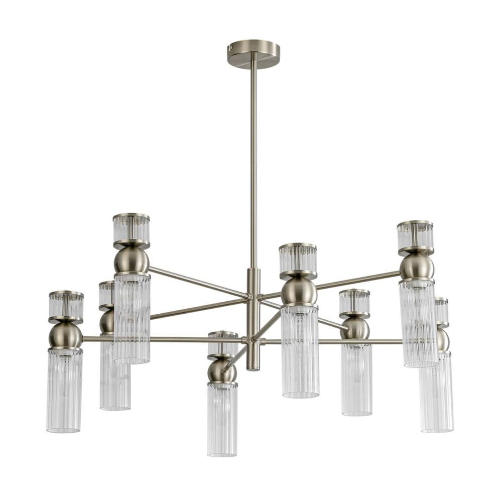 Люстра *74*72,5-72,5 см, 8*E14*40W, Lumion Denver LUM8277/8, стальной; серебристый