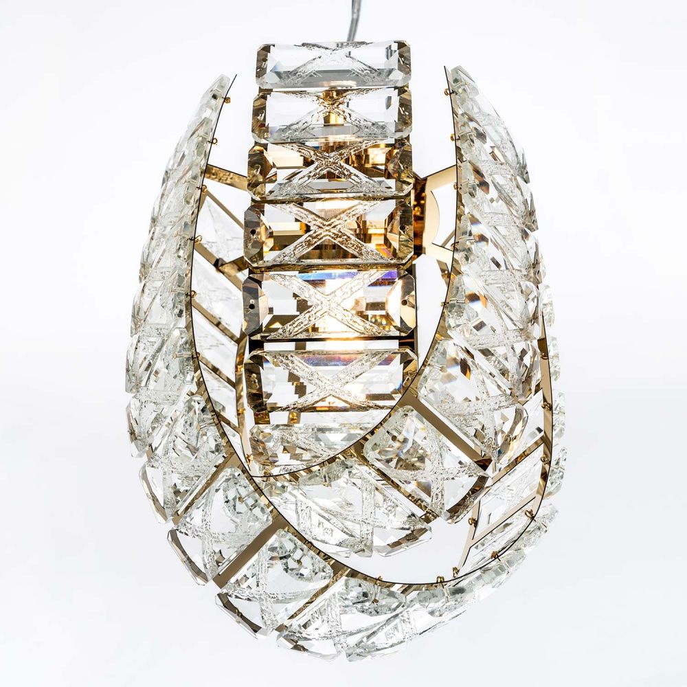 Подвесная люстра 20x20x50см, G9, 2xG9Вт, , Modelux ML.755.2 GD Золото