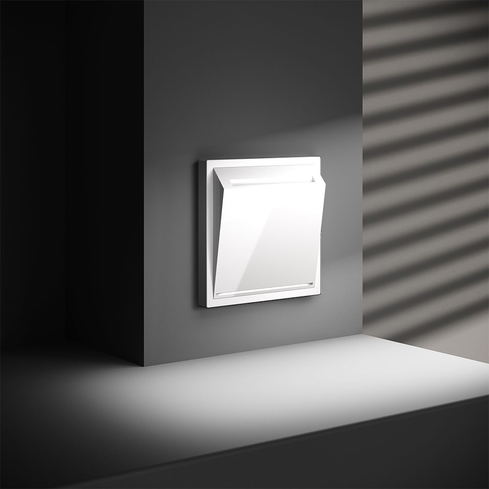 Выключатель встраиваемый S70 карточный 16А, белый глянцевый Voltum VLS010701