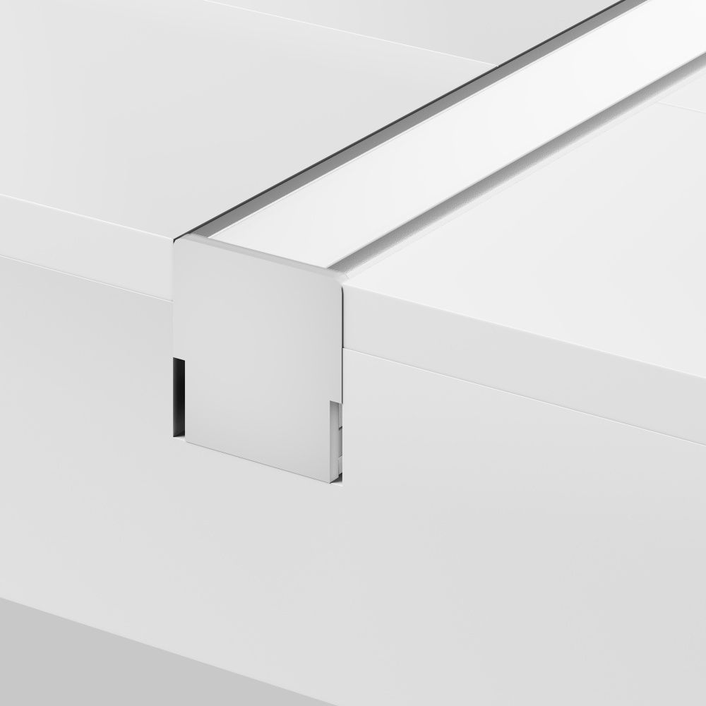 Алюминиевый профиль встраиваемый в пол 26x26 (Серебро, 2 м), ALM-2626-S-2M 636016, 200*3*3 см, Maytoni  636016, Серебро