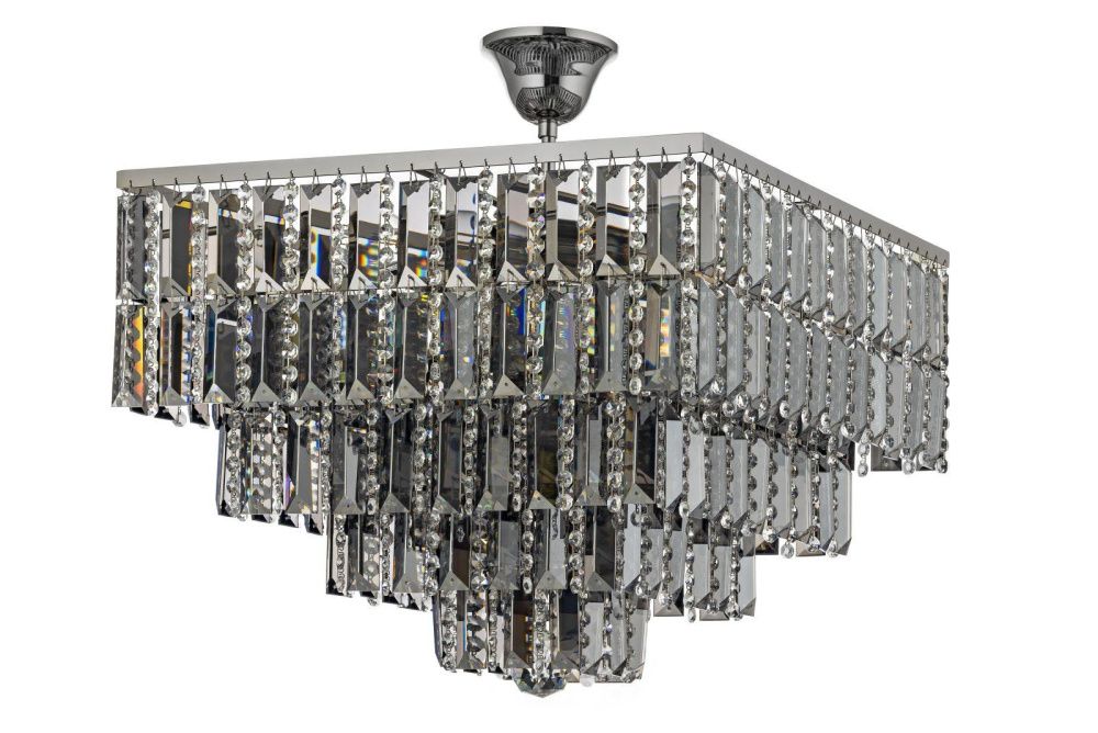 Люстра *40*40 см, 4*E27*60W, Arti Lampadari Rozzano Rozzano E 1.5.40.106 NP, Никель