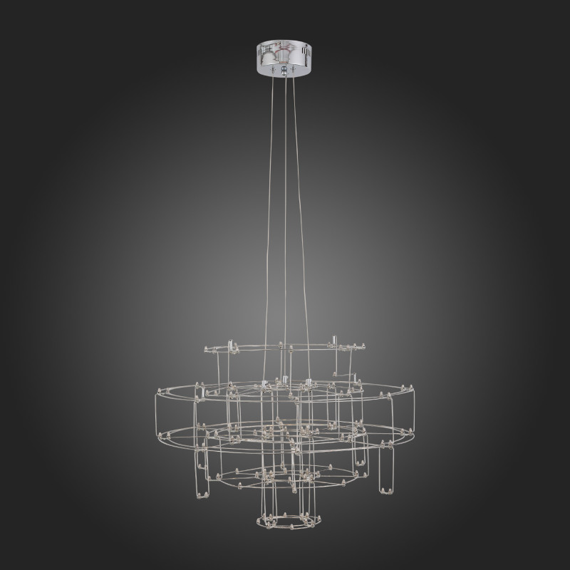 Люстра подвесная 67 см, 13W, 3200K ST LUCE GENETICA SL798.103.64 Хром