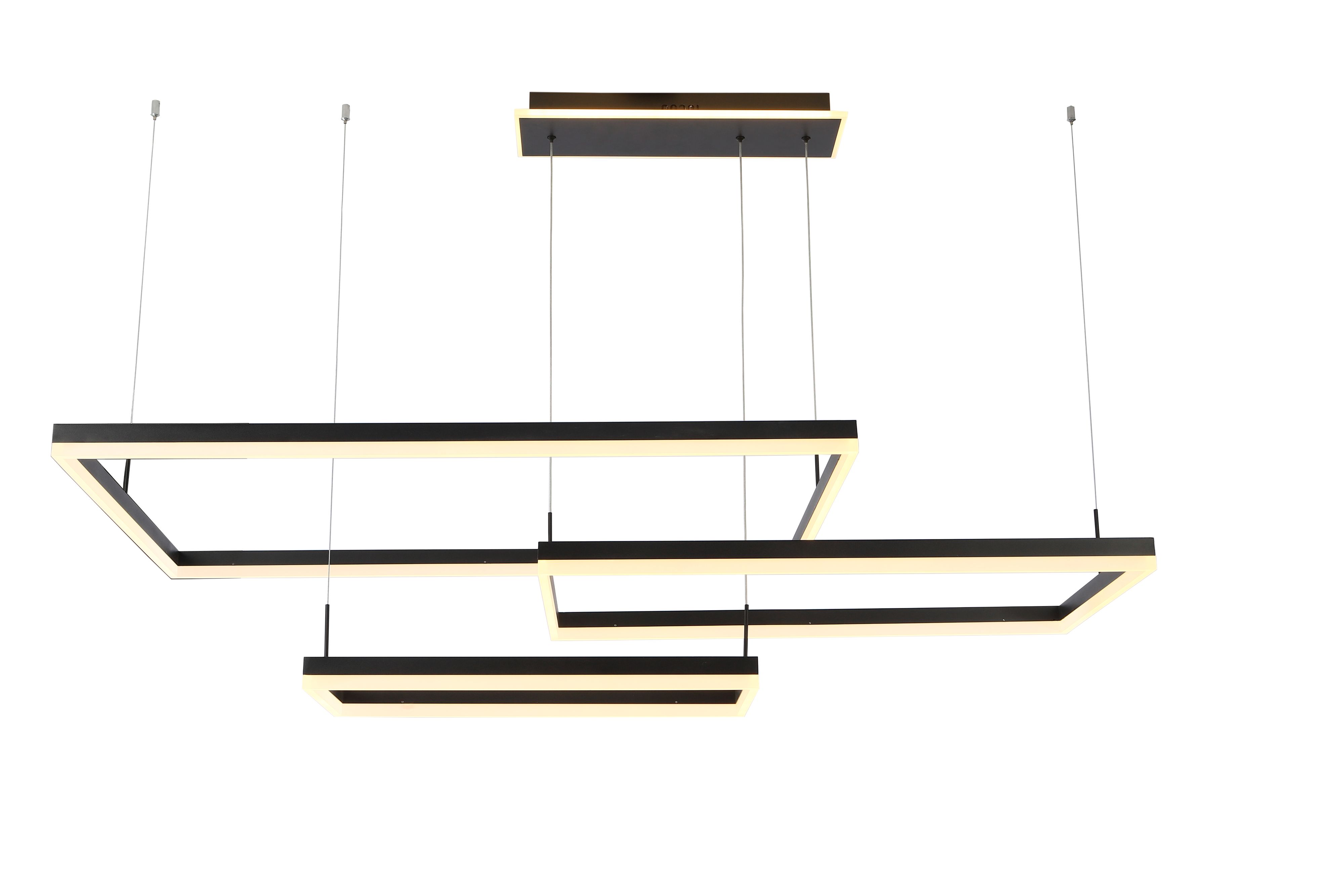Светильник подвесной 100/80/60*70/50 см, LED 156W 3000/4000/6000K антрацит Zortes Tory ZRS.30404.156