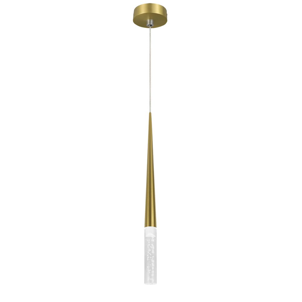 Подвес с декоративной насадкой (цилиндр) 4W 282LM 24G 3CCT 3000/4000/6000K Punto mini Lightstar 807003-3 Латунь