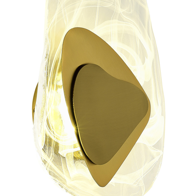 Светильник  настенный светодиодный MUSE 1*LED*7W 4000K ST LUCE SL6123.301.01 латунь