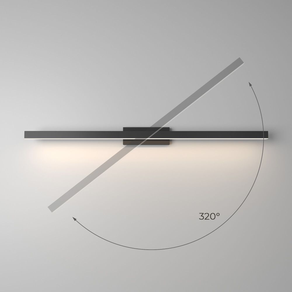 Светильник настенный светодиодный 80 см, 16W, 4000K, Elektrostandard Rino 40157/LED, черный