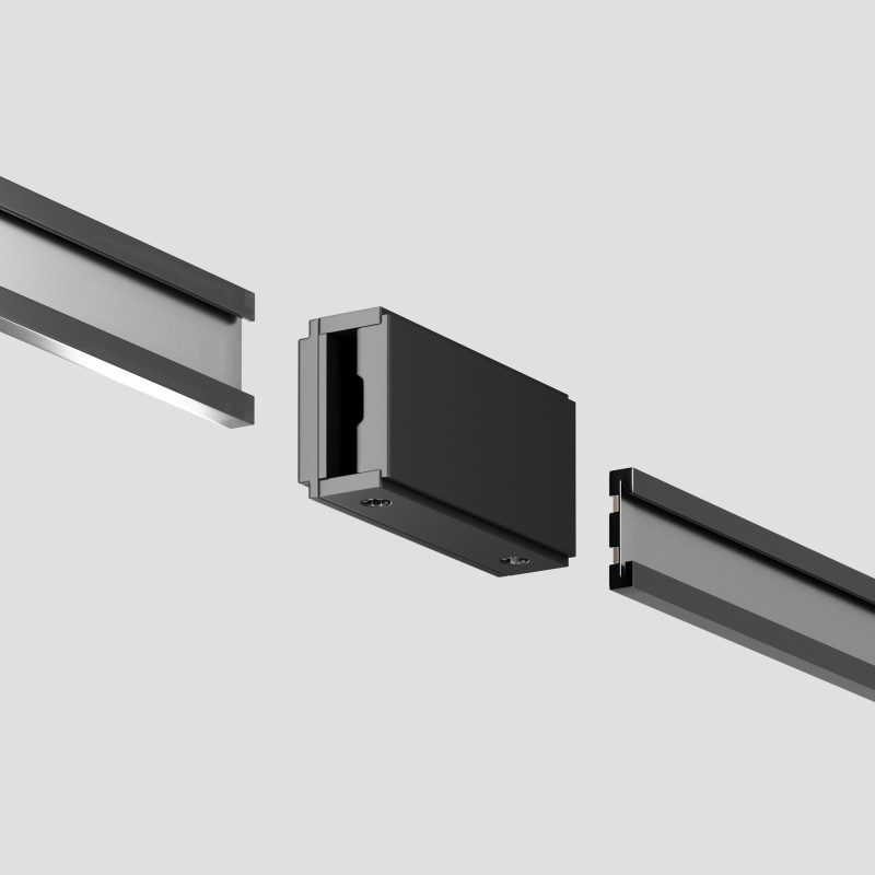 Коннектор 4,2*1,3*2,1 см, Maytoni Technical Magnetic track system Flexity накладной черный TRA200IPC-11B черный