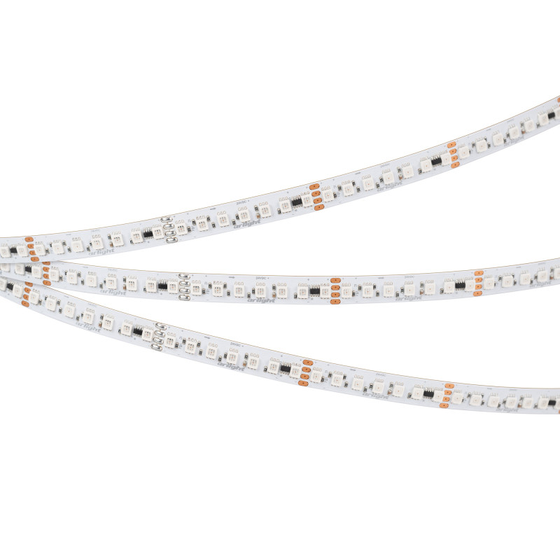 Лента SPI-F140-10mm 24V RGB-PX7-BPT (22 W/m, IP20, 3535, 5m) (Arlight, бегущий огонь) 043132. Цена указана за 5 метров. Продается кратно 5 метрам.