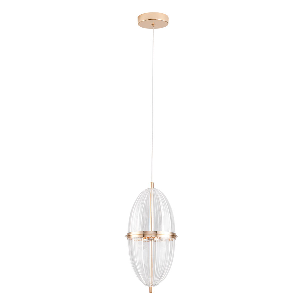 Подвесной светильник 22*12 см, 1*LED, 10W, 3000K Arte Lamp Andromeda A2089SP-3GO, Золото