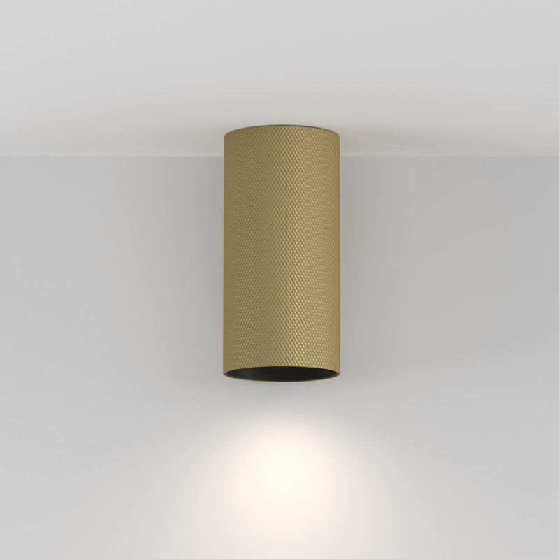 Накладной светильник 5,4*5,4*10,8 см, 1*GU10, 10W, Maytoni Technical Artisan C080CL-01-GU10-MG золото матовое