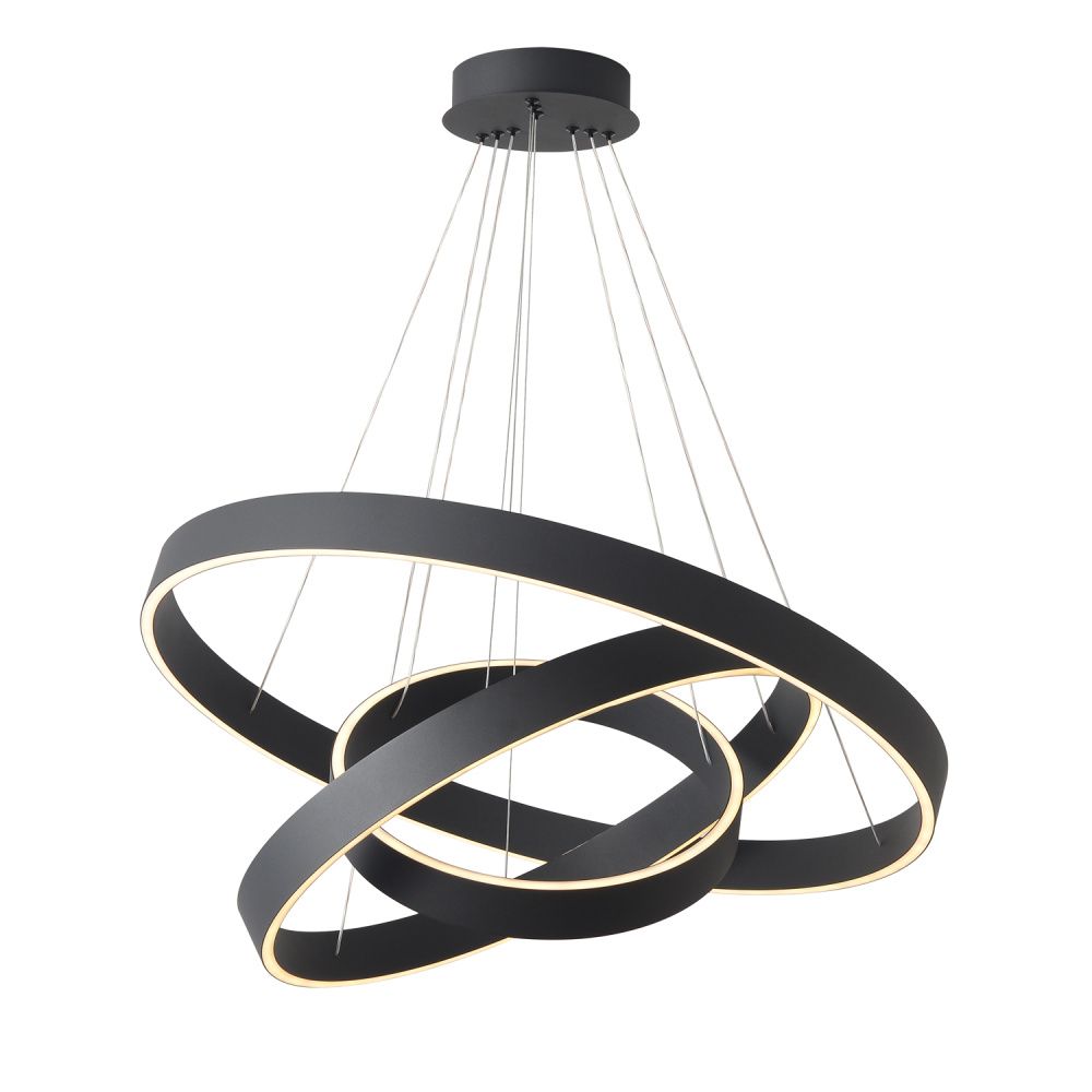 Люстра *40*5-155 см, *LED*158W, 3000-6000K, Crystal Lux Tron TRON SP158W LED BLACK, Черный