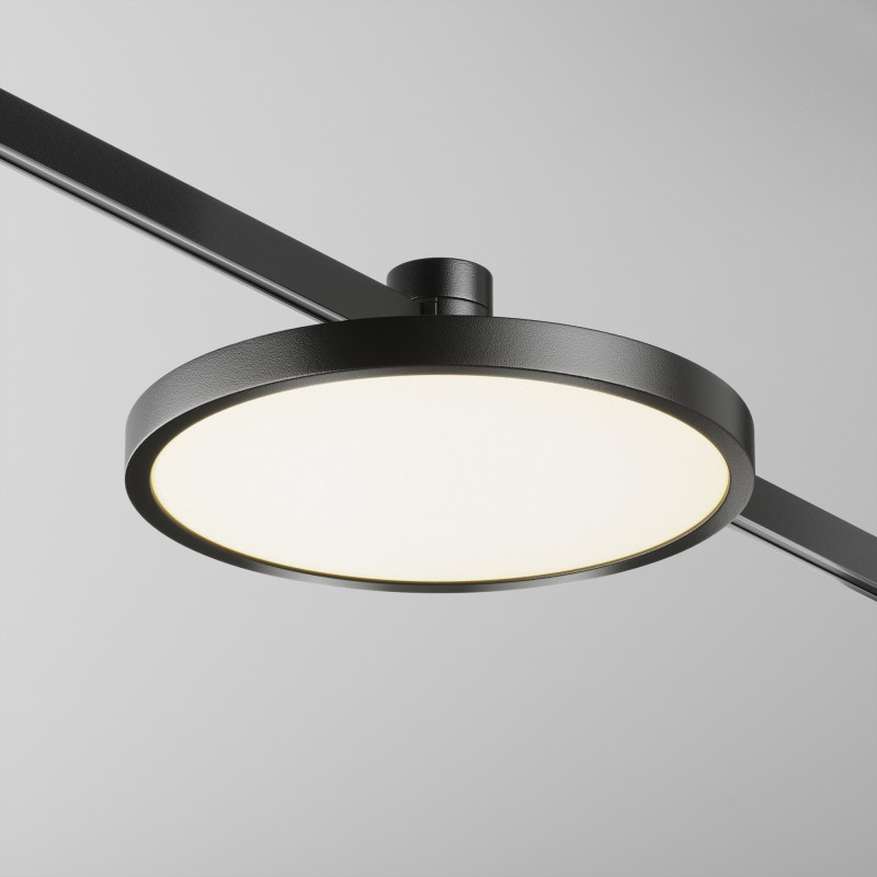 Трековый магнитный светодиодный светильник 17 см, 10W, 3000K, Maytoni Flarity Plato TR153-1-10W3K-B, черный