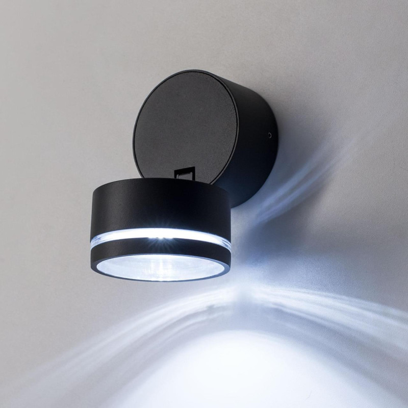 Уличный светодиодный светильник Citilux CLU0008R, LED 6W, 4000K, черный, диаметр 9 см