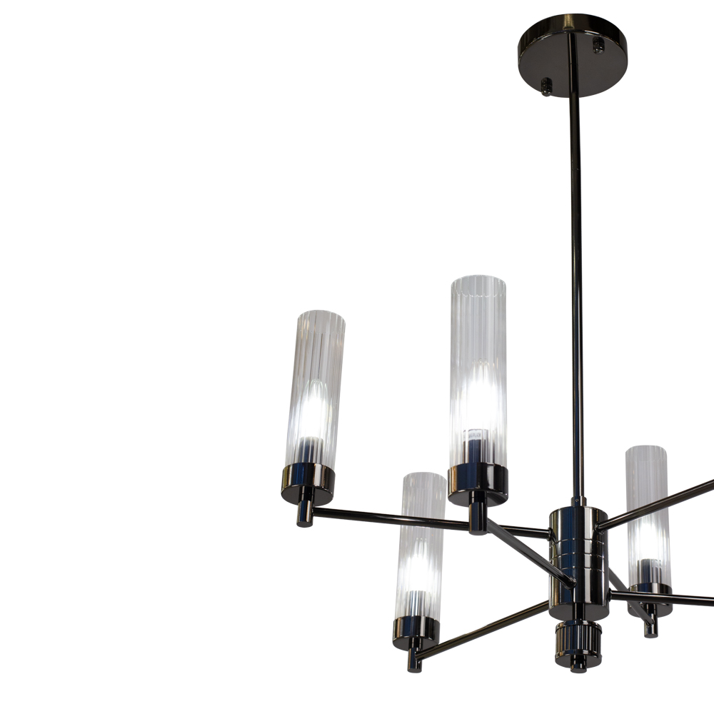 Люстра подвесная INDIGO SP6 PEARL BLACK