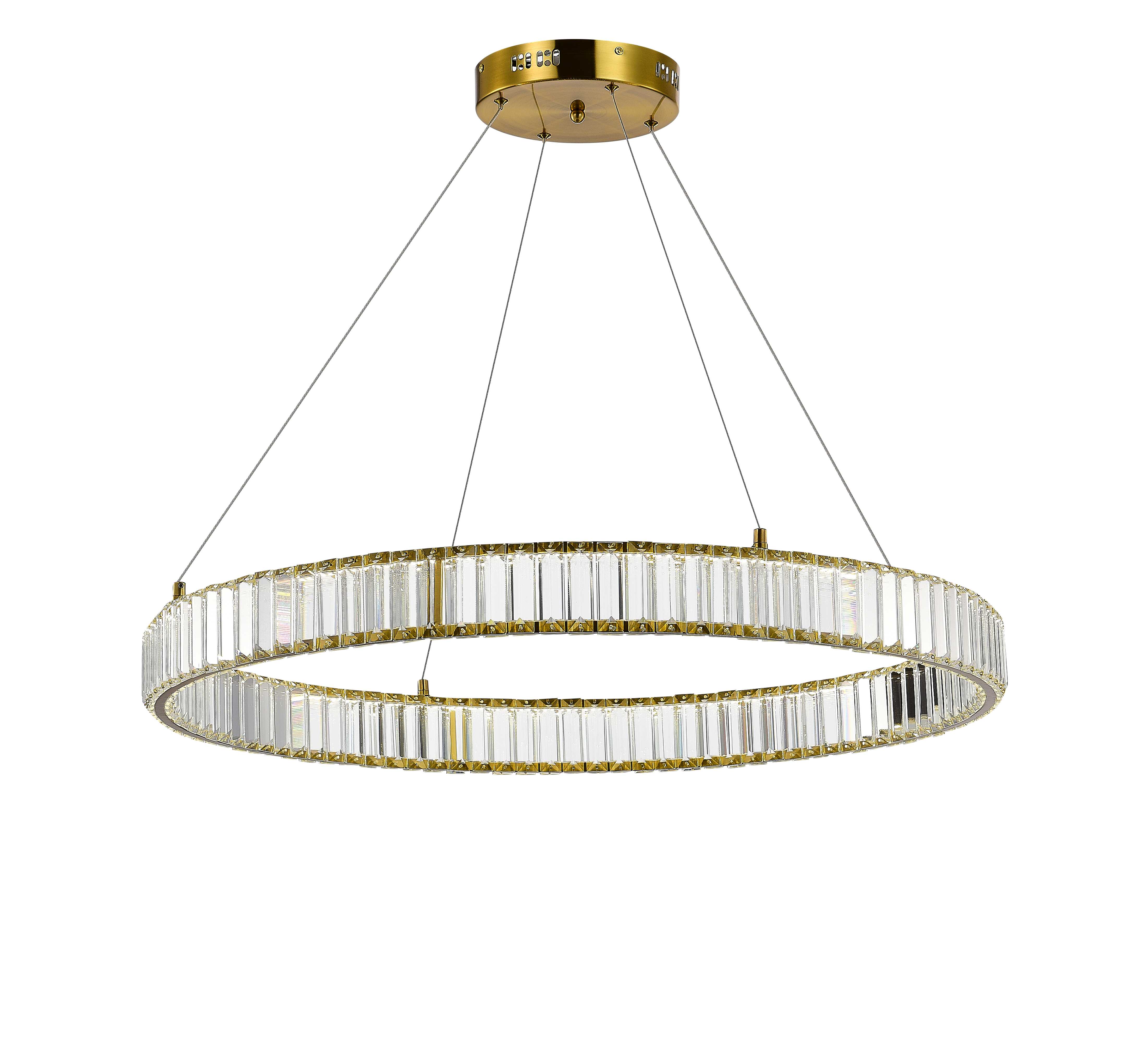 Люстра 800*1200, LED, 48W 4000K NewRgy LED D2107-DW-80 BRASS, Бронза